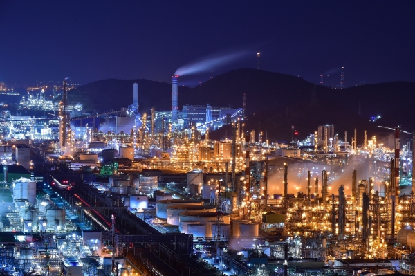 전남 여수산업단지 야경 ⓒ시사저널 포토